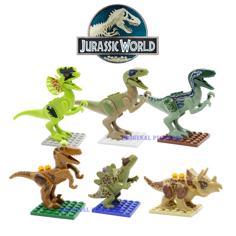 unique jurassic world lego figures